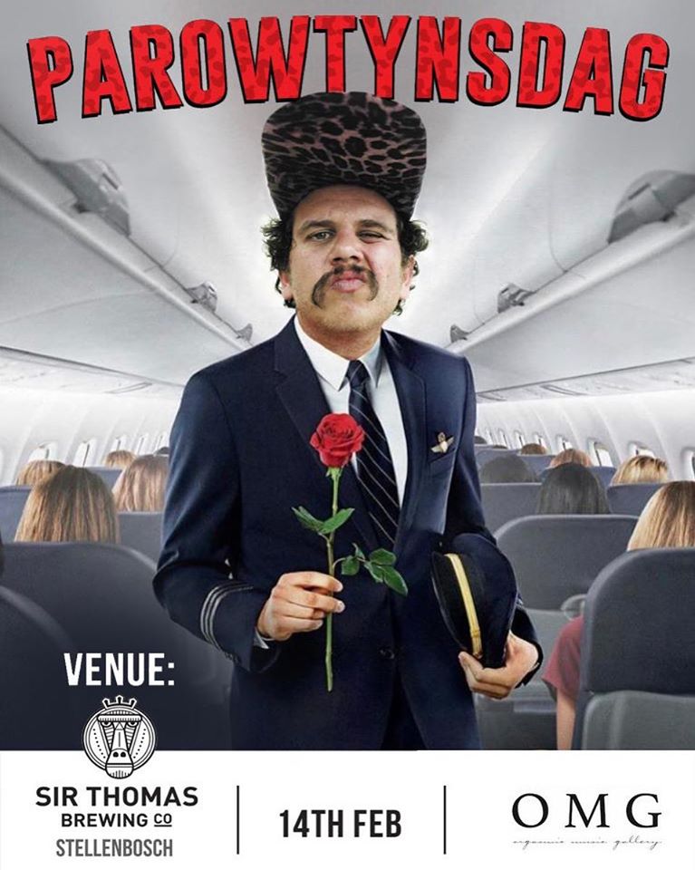 🤩The king of Afrikaans treffers will be performing a special show in honour of Valentine’s Day and you are invited!

Stand a chance to win a set of double tickets

How?
👍RT
👫Tag a friend
🗝Complete entry by following the link:
bit.ly/jackparow-vale…