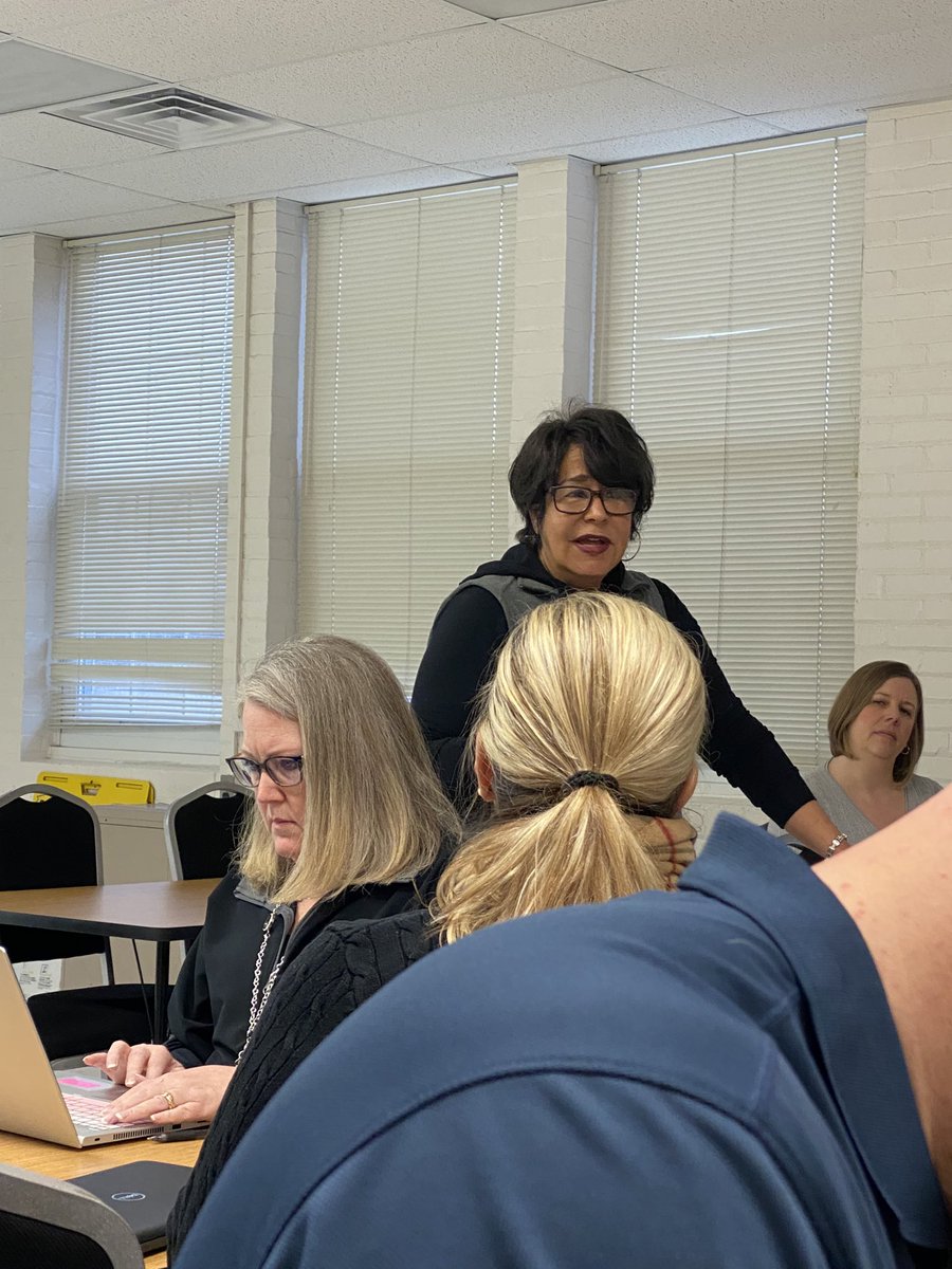 Dr. Diana Carry is working with secondary lit specialists again today on a deeper dive into the CCR ELA standards. #fcpsela