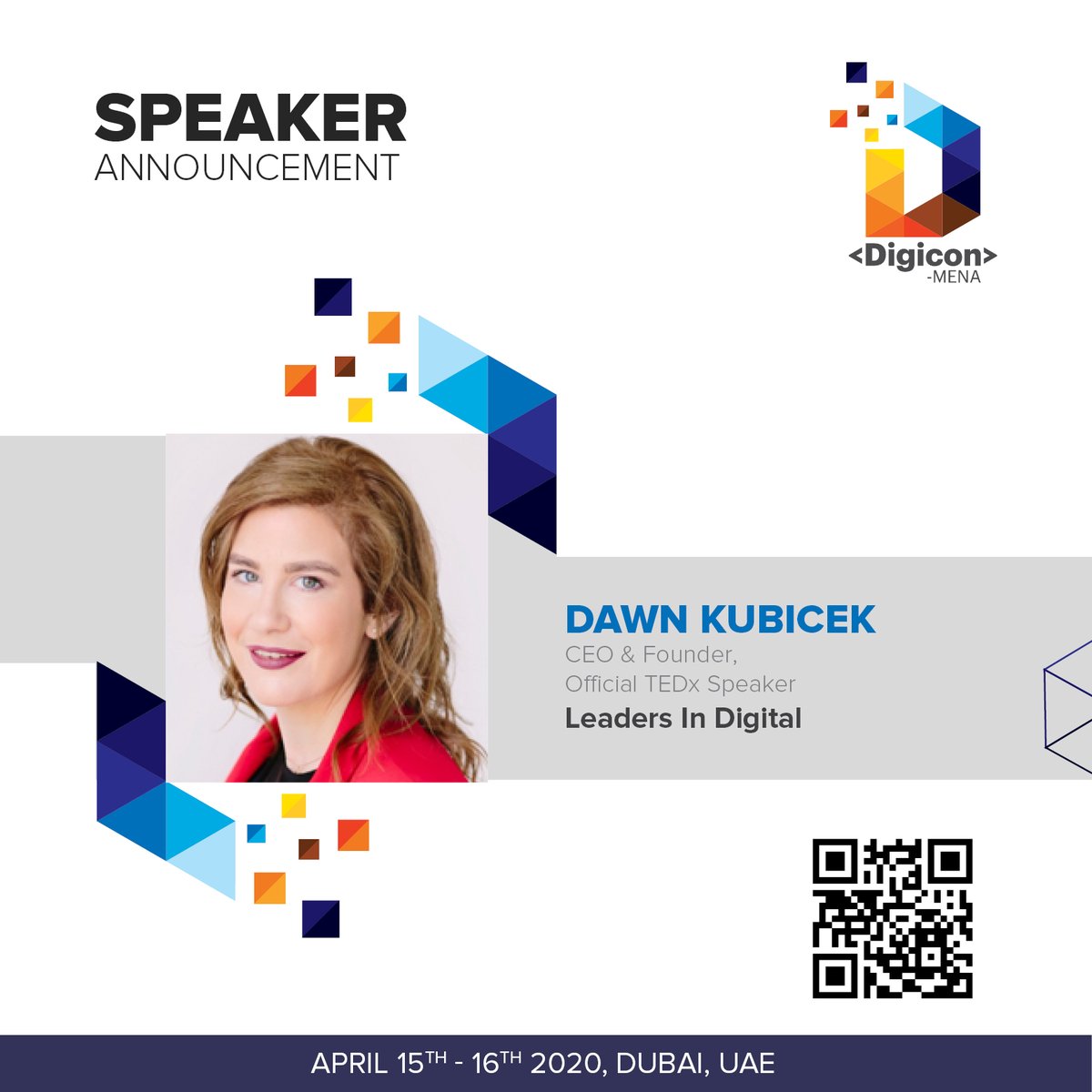 DigiconMena's tweet photo. #meetourspeaker We are proud to host Dawn Kubicek, CEO &amp; Founder, Leaders in Digital. 

#leaderinheels #webtech #digicon2020 #digicon #womeindigital #dubai #leaders #leadersinuae #newdecade #leadersinmena #techmeet #futureishere #ecommerce #DigitalTransformation https://t.co/reGdQduR2m