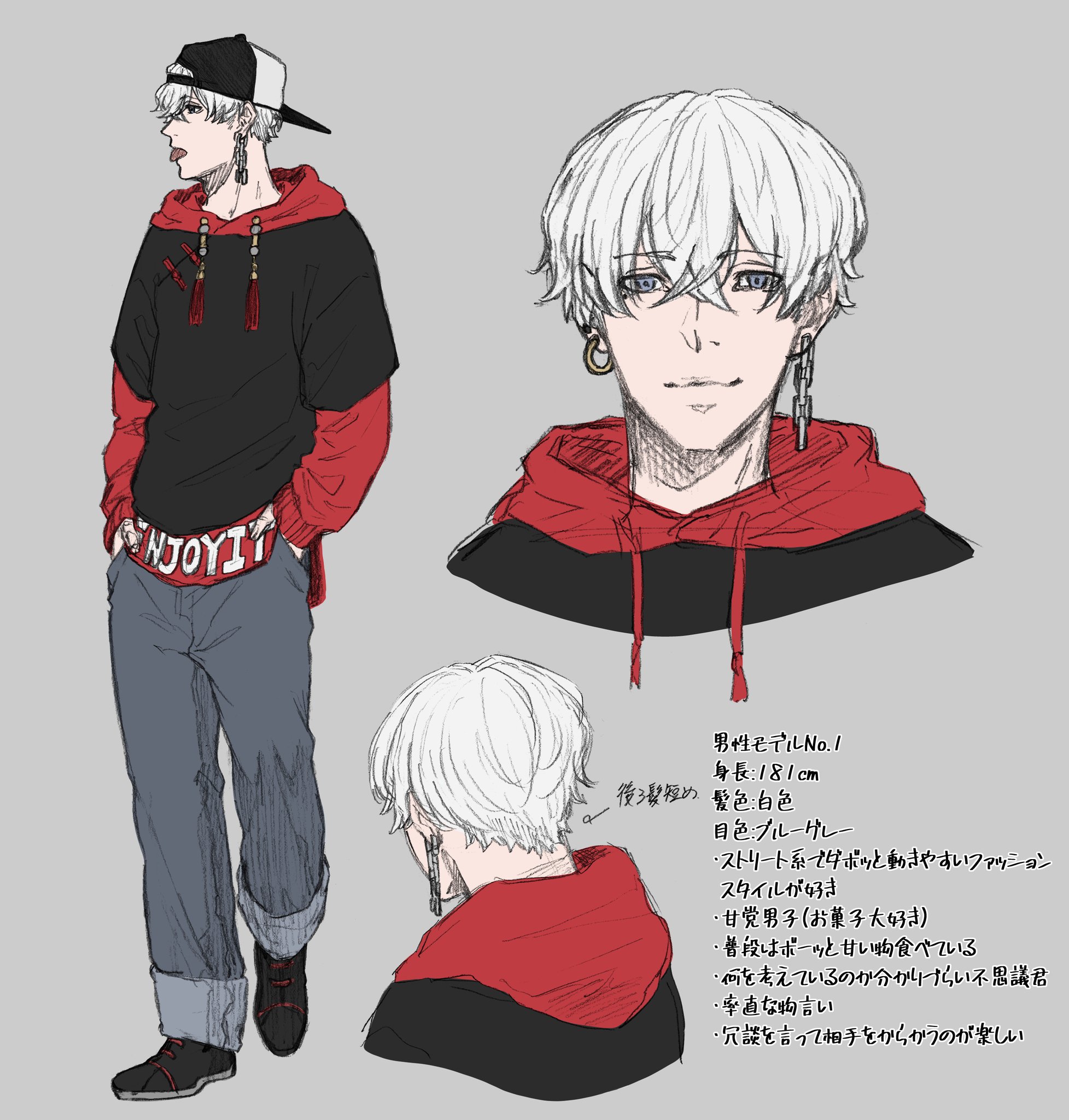 O Xrhsths ダージ Dirge Sto Twitter ファッション系イラスト本のモデルキャラを4人 男女2名ずつ 考えてます とりあえず1番の看板キャラ から ストリート系を重点的に着て頂こうかと思ってる子 確定では無いかもですが 雰囲気はこんな感じ 笑