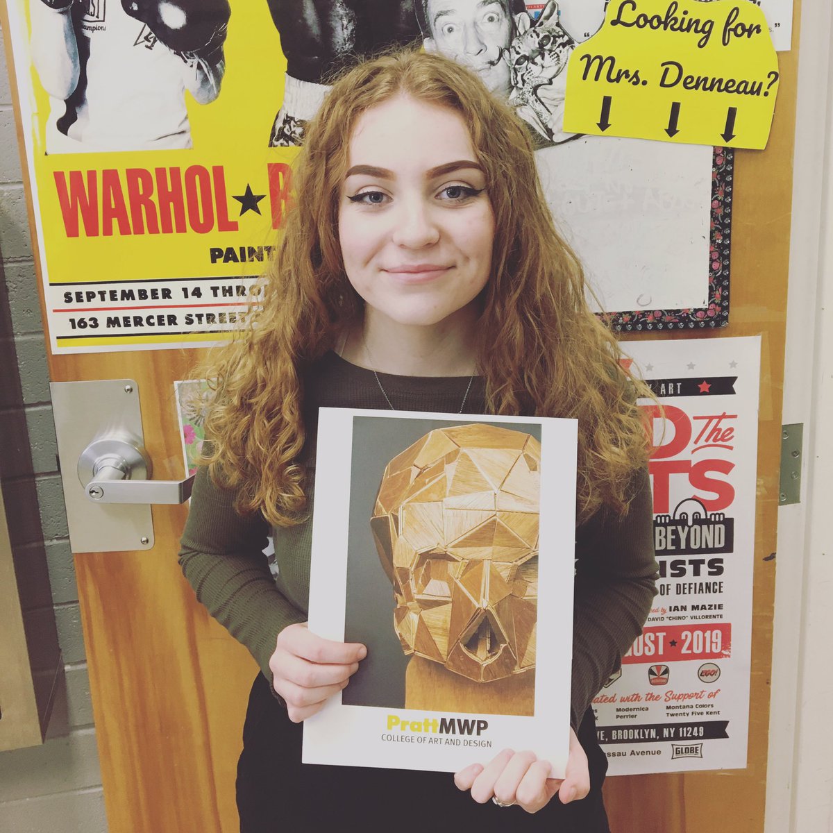 mhs_visual_arts's tweet photo. Congratulations to Kylie for getting into @PrattInstitute !!!! We’re so proud of you! Good work! Watch out NYC!
.
.
.
#prattinstitute #senioracceptances #artcollege #nyc #artstudents #acceptanceletter #maranahighschool #goingplaces https://t.co/pGiDDdldYH