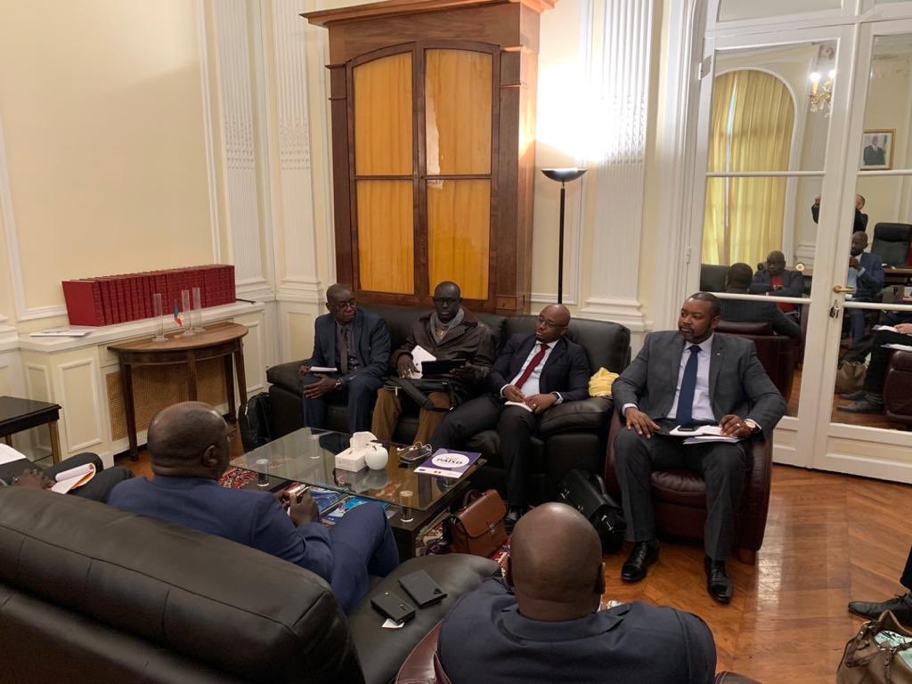 paisd_datech's tweet photo. 1ère étape de la mission européenne du PAISD.Visite de l’Ambassadeur du Senegal en Fr S.E.M Magatte SEYE et de ses équipes afin de présenter les perspectives &amp; opportunités du PAISDIII cofinancé par: #Senegal @UEauSenegal @AFD_France et mis en oeuvre par : #CCPAISD @Adepme #DGASE https://t.co/O4m0krJEO4