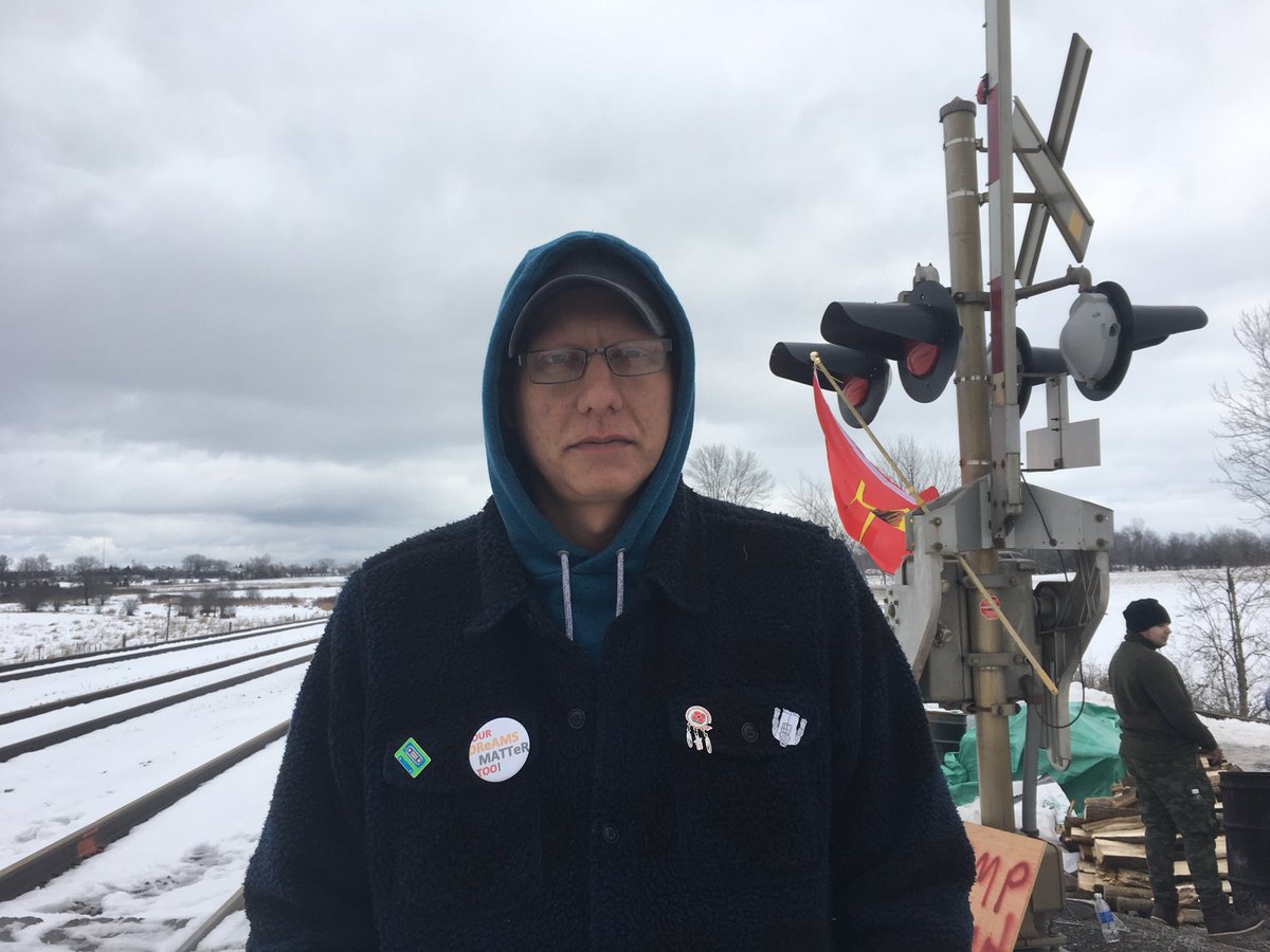 Andrew Brant, from Tyendinaga, said he supports the ongoing demonstration by the rails. He said it won’t end until the RCMP leaves Wet’suwet’en territory
