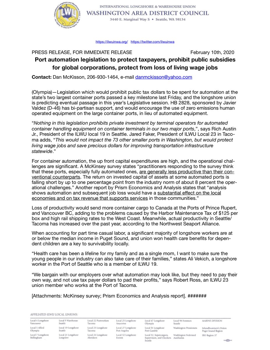Automation might be an inevitable part of the future of the working waterfront, but taxpayers should not be made to foot the bill. It's that simple.