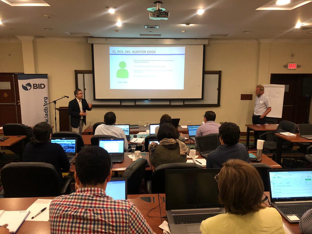 Dianalepio's tweet photo. #ESGBCGreenNews #ESGBC
El dia de hoy, estamos participando en la capacitación en Infraestructura Sostenible y Preparación de Examen de Certificación de Expertos EDGE. Organizado por el BID y GIZ, junto con los expertos de Argentina, Andrés Schwarz y Gustavo Goldman. https://t.co/Yk7EHscV2l