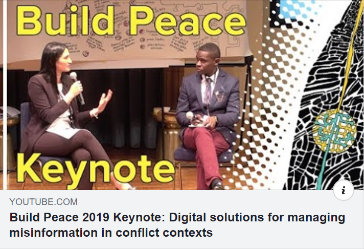 SentinelProject's tweet photo. Check out the #BuildPeace2019 (@howtobuildpeace) keynote presentation by our East Africa program manager @JohnGreenOtunga discussing countering harmful #misinformation in places like #Kenya, #Uganda, and #SouthSudan to prevent violence. Here's the video: https://t.co/z1ndFBIqpG https://t.co/TL4r8dHA38