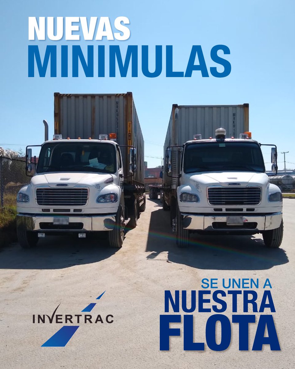 Invertrac_Col's tweet photo. No paramos de crecer. Nuevas minimulas se unen a nuestra flota.    •
https://t.co/Aj6fWpjwnF
•
#invertracavanza #minimulas  #somosinvertrac #transportedecarga #logistica #transporteterrestre #cargaterrestre #invertracsostenible https://t.co/xf8y1jBkoz