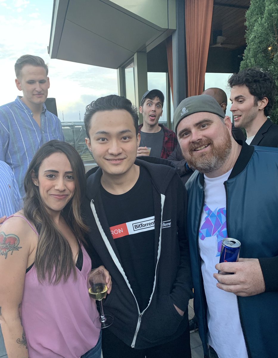 Throwback to one of the most epic photos in the history of #Crypto Twitter @ CryptoWendyO @AltcoinDailyio @ThomasSchuIz @justinsuntron