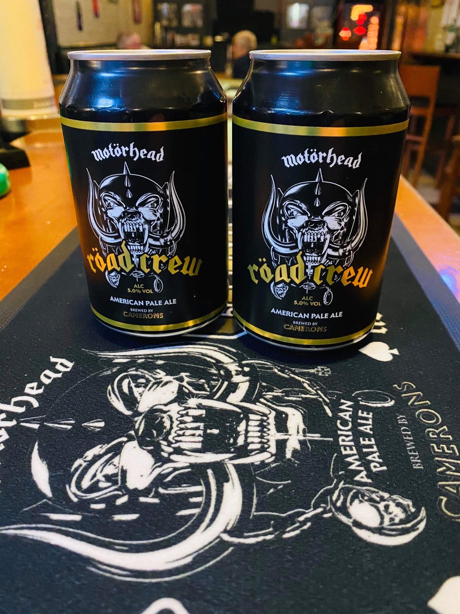 BrandedDrinks's tweet photo. @MotorheadBeer now pouring at @McChuillsBar in #Glasgow with Röad Crew available in cans! 👌

#motorheadbeer #beer #beerlover https://t.co/wv5q4sR41o