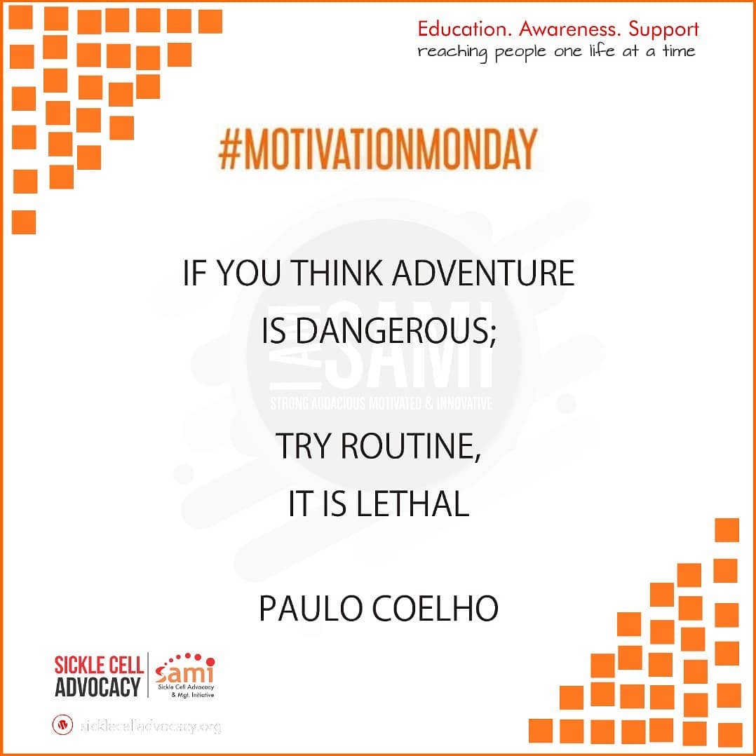 SAMIupdate's tweet image. MOTIVATION MONDAY 

Create change into your routine and take some risk. 

Creativity and Innovation all boils down to going beyond the norm. 

#beinspired #beyondnormal #takerisks #beadventurous
#MotivationalMonday 
#MotivationMonday #MondayVibes