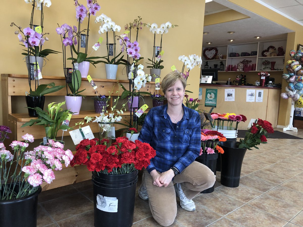 EvanTDoherty's tweet photo. The owner of Barber’s Flowers says “roses are the most popular around Valentine’s Day and are best grown in Sourh American countries like Colombia and Ecuador.” #QNetNews https://t.co/OcQPceiLdR