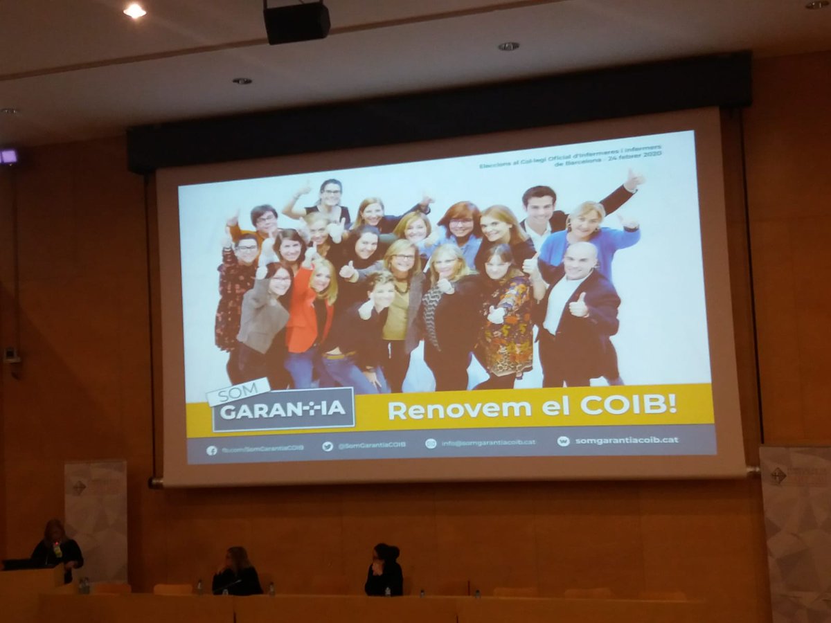 SendraAngels's tweet photo. Margarita Esteve ,ens ha presentat avui a l'Hospital de Sant Pau la candidatura de Som Garantia a les eleccions del COIB. 
Cal votar el 24 de Febrer.
Cal fer sentir la nostre veu infermera i el nostre lideratge.
VOTA. https://t.co/wVPk0QovM8