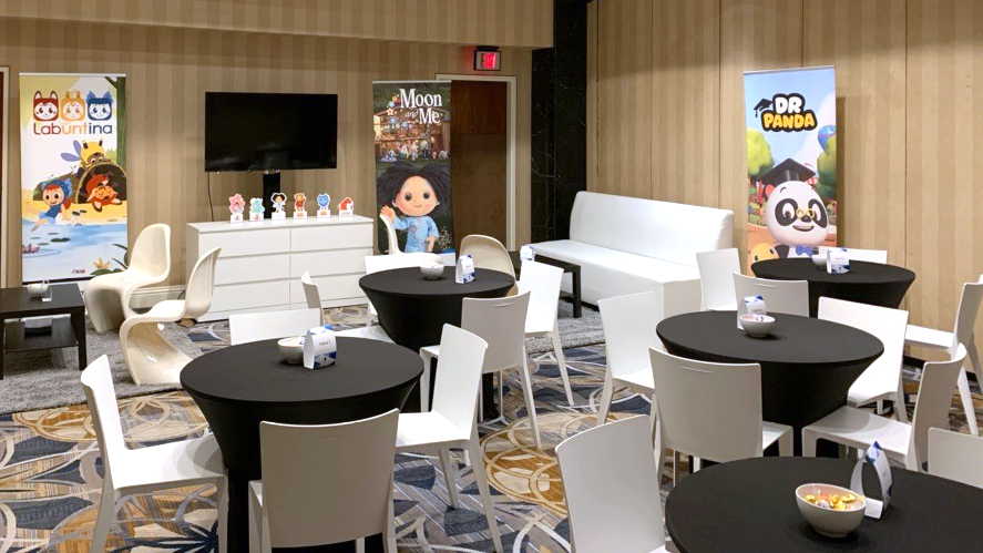 9StoryMG's tweet photo. Day 1 @kidscreen Summit 2020, all set up and ready to go! Let's do this 👊
#kidscreensummit #KSS20 #Kidscreen20 #9Story https://t.co/OMRwOpOfD3