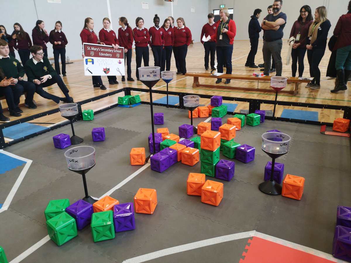 BanagherCollege's tweet photo. A 4th place finish for the Banagher College Robotics Team as they participated in their first event - the @offalycoco  post-primary competition. They got special commendation for being the only school to successfully complete the autonomous coding section of the competition. https://t.co/BZc6Q91Wh5