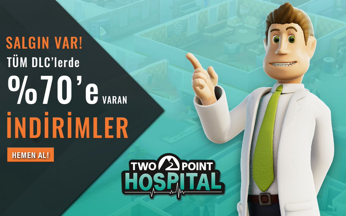 👩‍⚕️ Bu hastanenin hastası olacaksın! 🧬 Kısa bir süre için tüm Two Point Hospital DLC'leri %70'e varan indirimlerle Voidu'da! 👉 ow.ly/6d7450yifAP
