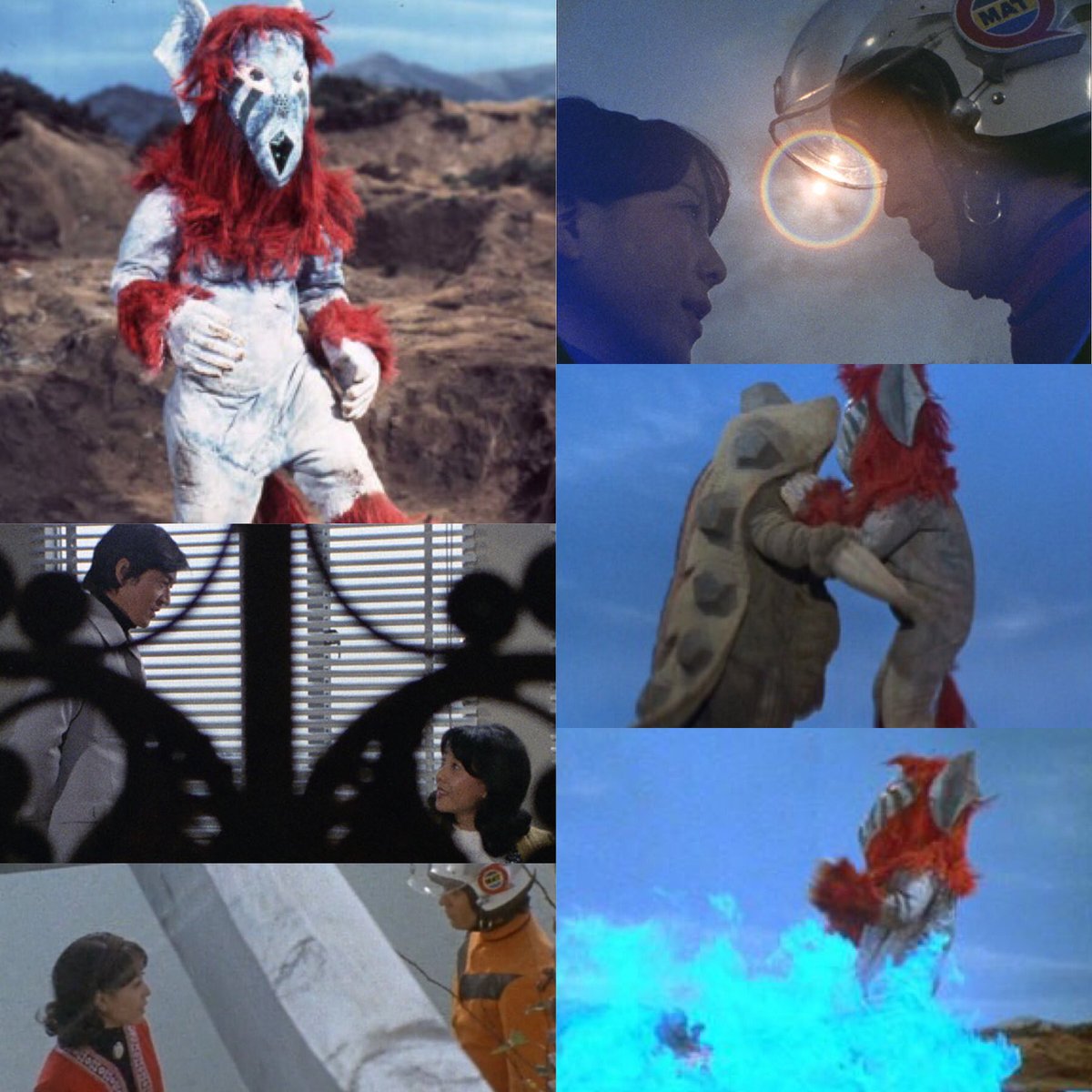 S Murakami グラナダスは 最初はケンタウルス星人に操られていたが 人間側に付いたケンタウルス星人を裏切り者と見なし 抹殺に動き出す 戦闘能力は高く 燐光でウルトラマンを弱体化させて追いつめる 最期はケンタウルス星人の決死の自爆に巻き込まれ