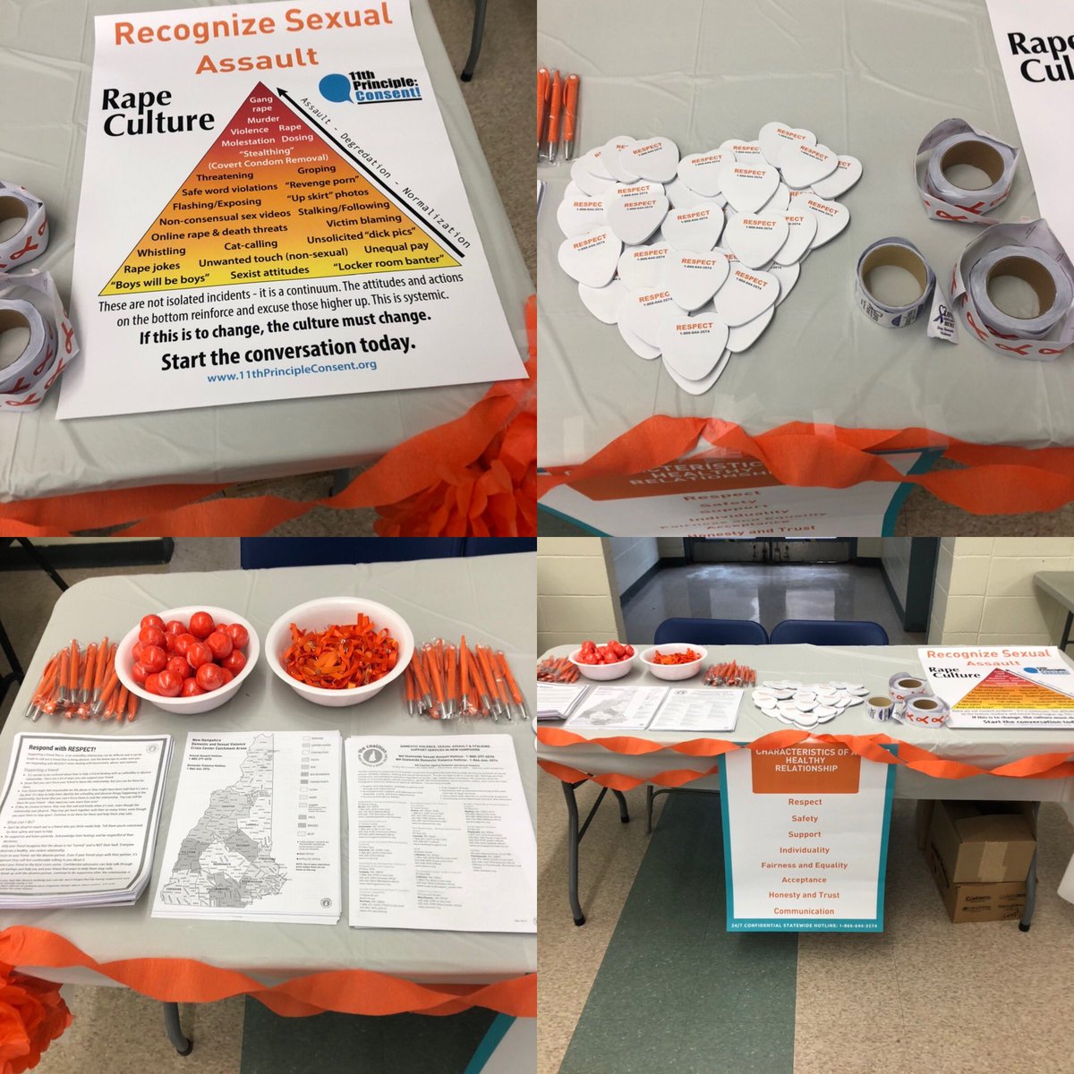 coachtreadway1's tweet photo. LHS is ready for Granite State Respect Week!! Remember take a picture with the YWCA rep at lunch and post with #lancerrespectweek for a chance to win a prize on Friday!! @NHCADSV #respectweek2020 https://t.co/8WY8Bcxa5Z