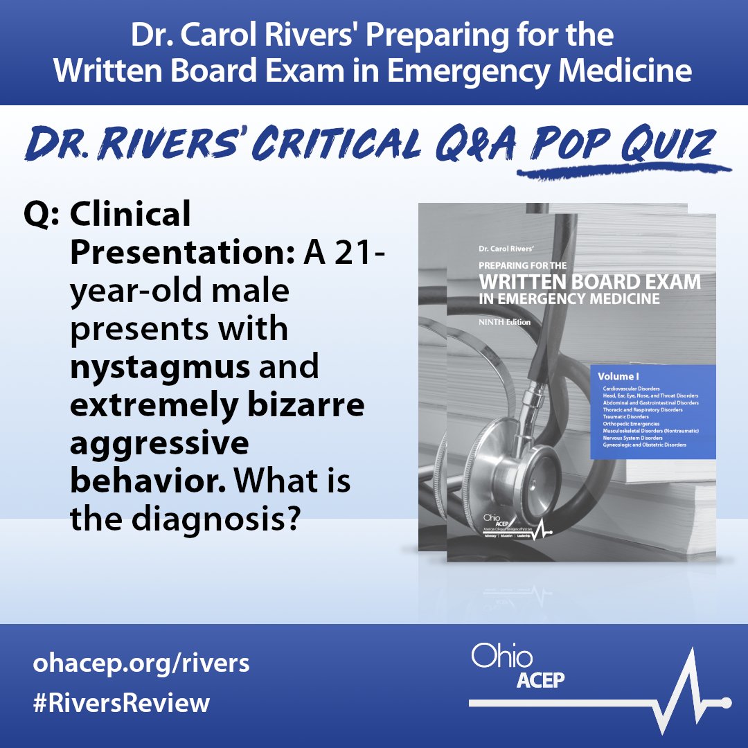 RiversEMReview's tweet photo. 📝Time for your #RiversReview Critical Q&amp;A Pop Quiz! 🔗Check out the link to check your answer: https://t.co/IH2PMO8Fhb #MedEd #EMBoards #emergencymedicine https://t.co/J5soFnEOS2