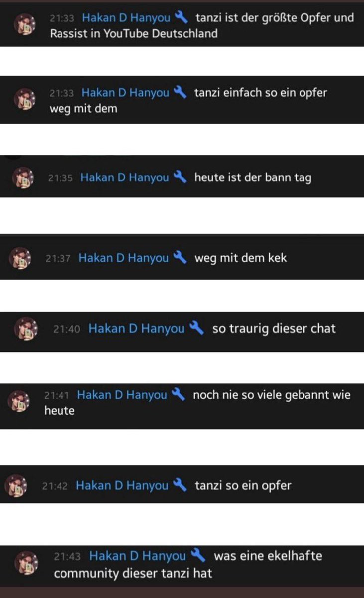 Ich muss hier nochmal sagen, dass ich absolut enttäuscht von <a href="/Hakan_D_Hanyou/">Hanyou🏳️‍🌈</a> bin, der in solch einer stressigen Situation als UNBETEILIGTER nichts besseres zu tun hatte als weiter Gerüchte zu streuen. Die falsche Entschuldigung nehme ich auch nicht an.
