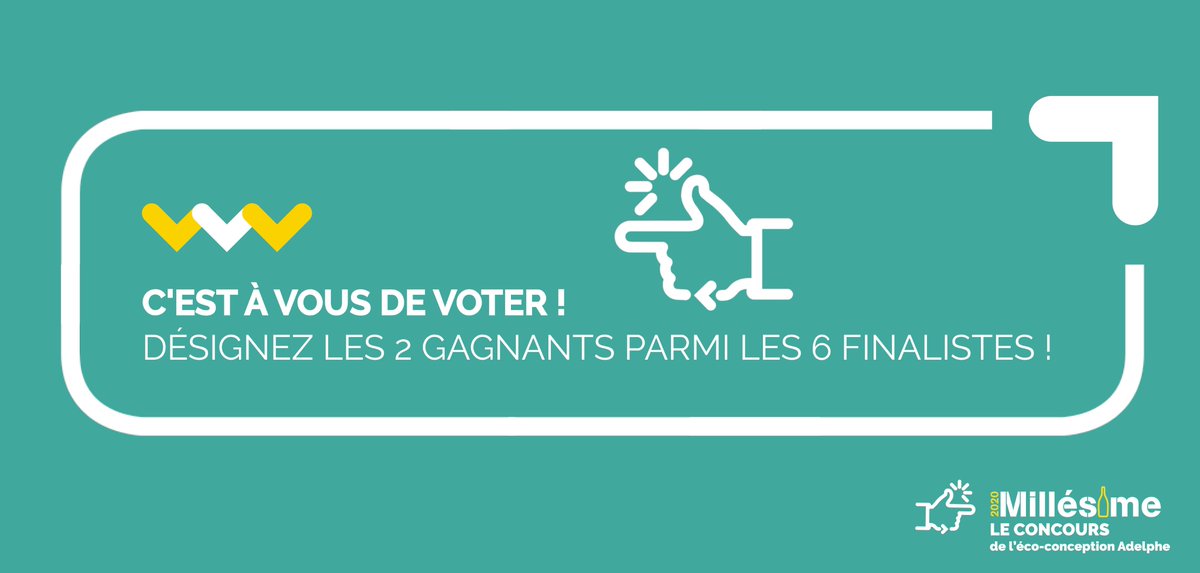 Adelphe_fr's tweet photo. #ConcoursMillésime2020 🍇♻
📢 Le jury a sélectionné 6 finalistes parmi tous les candidats vignerons, coopératives et négociants ! 
👉 VOTEZ POUR SELECTIONNER LES 2 LAURÉATS !
  ➡➡ https://t.co/MkYdOXF2Ce ⬅⬅ 
#EcoConception https://t.co/p1YTqdNLRp