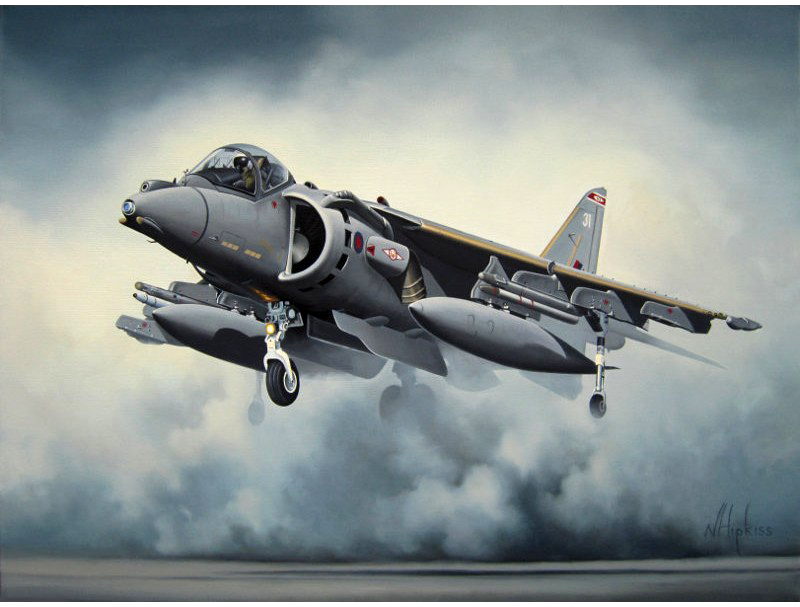 'Harrier Rising'

Artist: Neil Hipkiss

Available on hansenfineart.co.uk/index.php?rout…

#Harrier #BritishAerospace #SeaHarrier #usaf #raf #theaviationart #Paintings #Artwork #Aviationart #Airplane #Planes #carrierplanes #aviationpic #airforce #flight #plane #art #aircraf #coldwar #jet