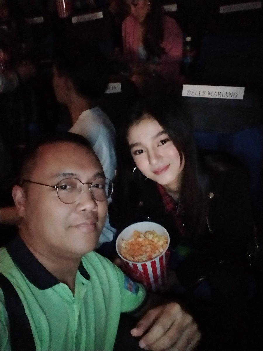 PrincessFrance's tweet photo. Papic na bago pa maging superstar ang batang ito. With the next important star, @bellemariano02 ! #JPDandThePremiere #HesIntoHer https://t.co/zKhiFC2ODc