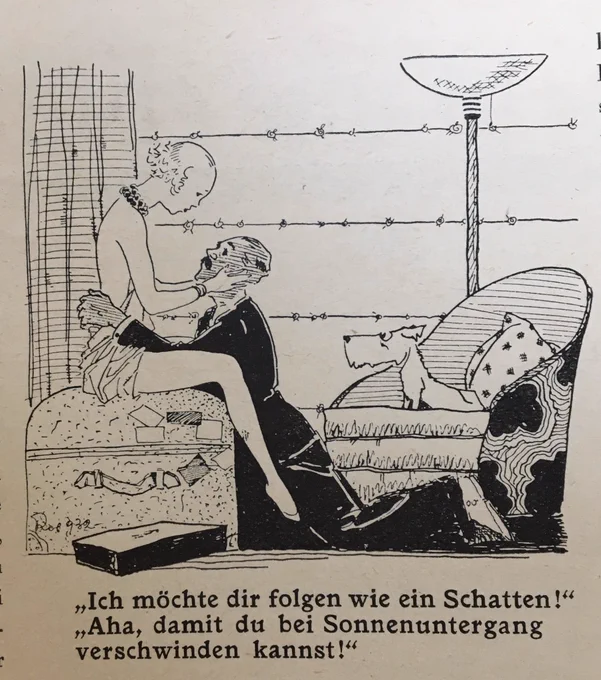 Karl Rob, circa 1930
« Je veux te suivre comme ton ombre! - Aha, pour disparaître au coucher du soleil..! » 