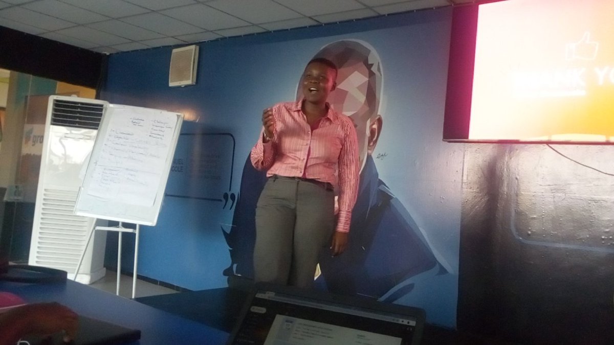 lizprossy's tweet photo. A thank you note from @Atieno_OJ  we should be the one doing the thank you because we have learnt  an gained from this #digitalSkillsMasterClass. Special thanks @ronmusoke. https://t.co/zw4N32h9Oe