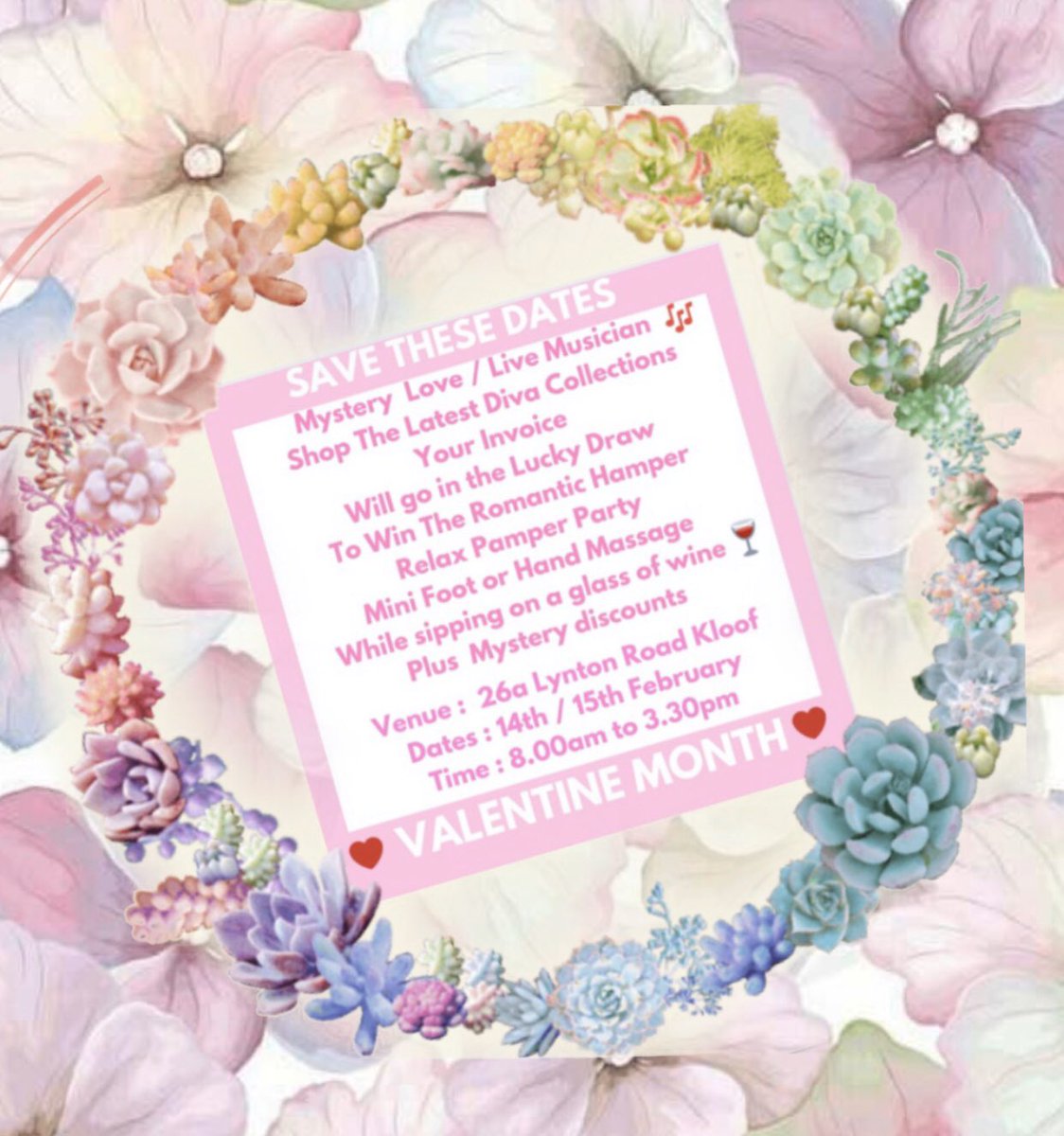 DivaBrendaQuin's tweet photo. Save the dates and join us #Romance #loveyourself #Valentine2020 #promotion #bigsale https://t.co/ANQOoIjqgF