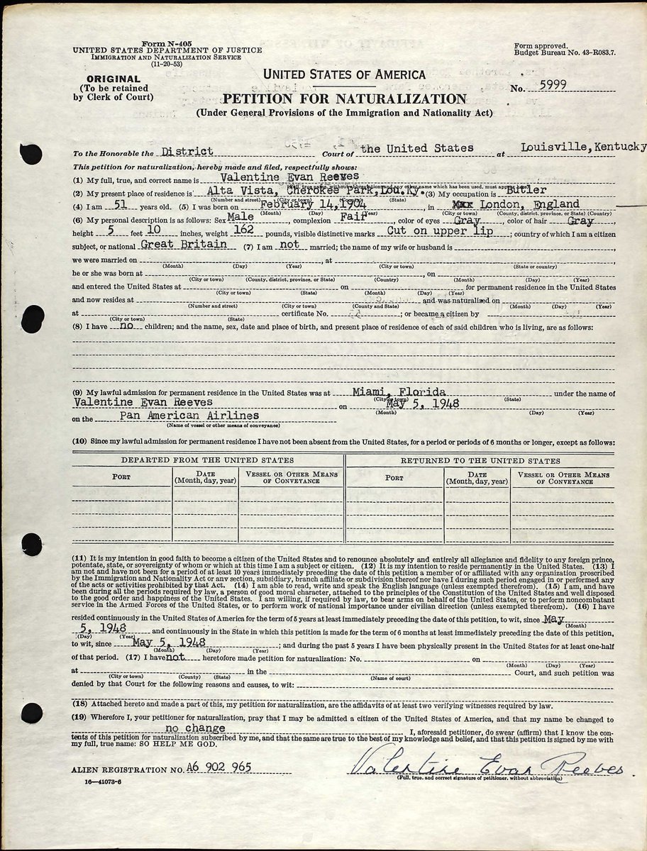 atlantaarchives's tweet photo. #HappyValentinesDay! We hope that our petitioner today, Valentine E. Reeves (b. 02/14/1904), was able to take his name in stride! ❤️ https://t.co/VzxavR6ZWD