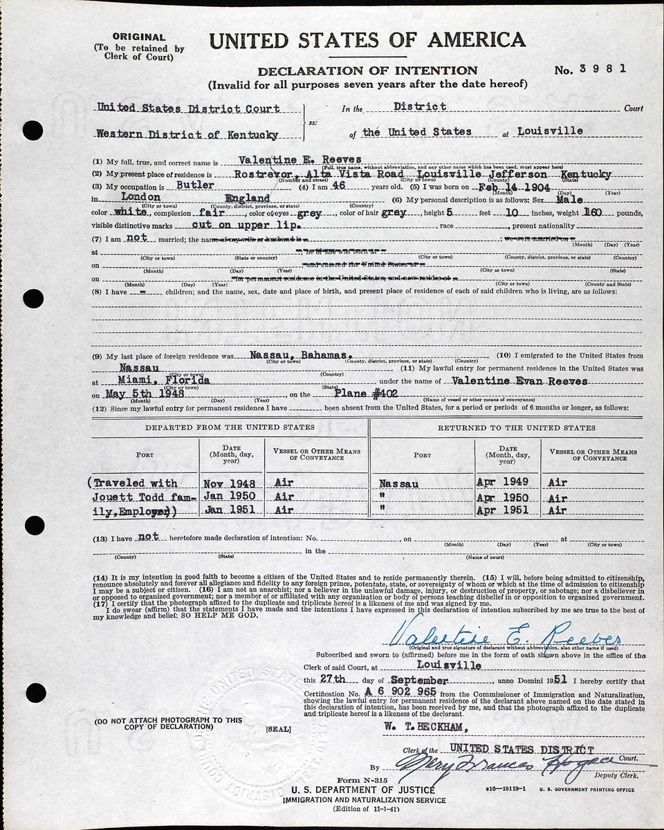 atlantaarchives's tweet photo. #HappyValentinesDay! We hope that our petitioner today, Valentine E. Reeves (b. 02/14/1904), was able to take his name in stride! ❤️ https://t.co/VzxavR6ZWD