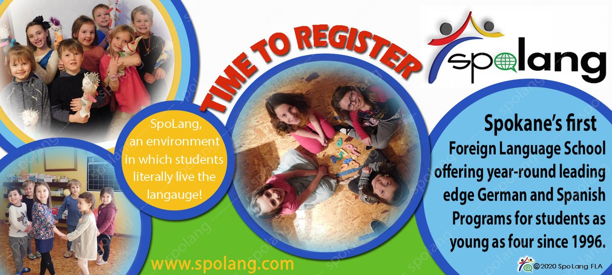 #SpoLang FLA is gearing up for another incredible school year!

👍2020/21 Enrollment for CONTINUING students is upon us!

👉 NEW STUDENT ENROLLMENT STARTS MARCH 15th!
spolang.com #Spokane facebook.com/Spolang.info