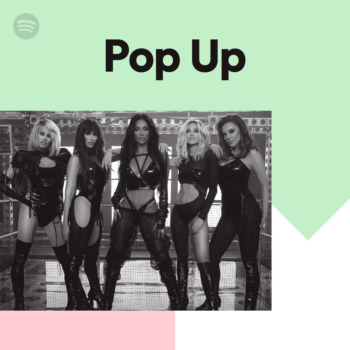 pussycatdolls's tweet photo. WOW!!! Thanks for making us the cover of the 'Pop Up' playlist @SpotifyBR!! 💚✨ Listen https://t.co/6rxldPfcou #EscutaAsMinas https://t.co/RF2xXRIqpX