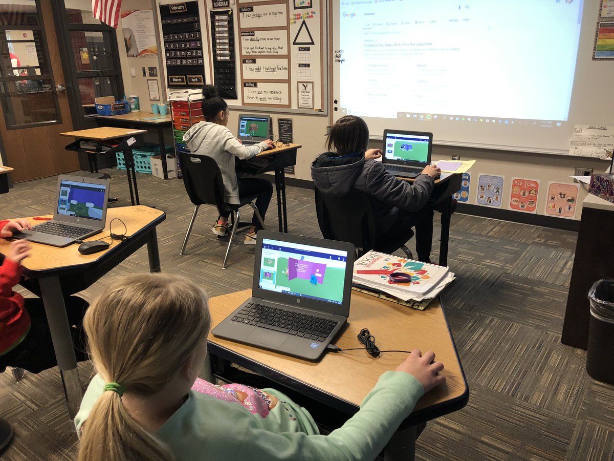sctechbuzz's tweet photo. Creating in @CoSpaces_Edu today with ecosystems and food webs. 5th graders used the tutorial to learn the basis of moving and creating. #engagement was high! @ms_mackenzie21 #msideeagleSTRONG @MsideElemSCCSD 💡 https://t.co/EHLjuFZXEb