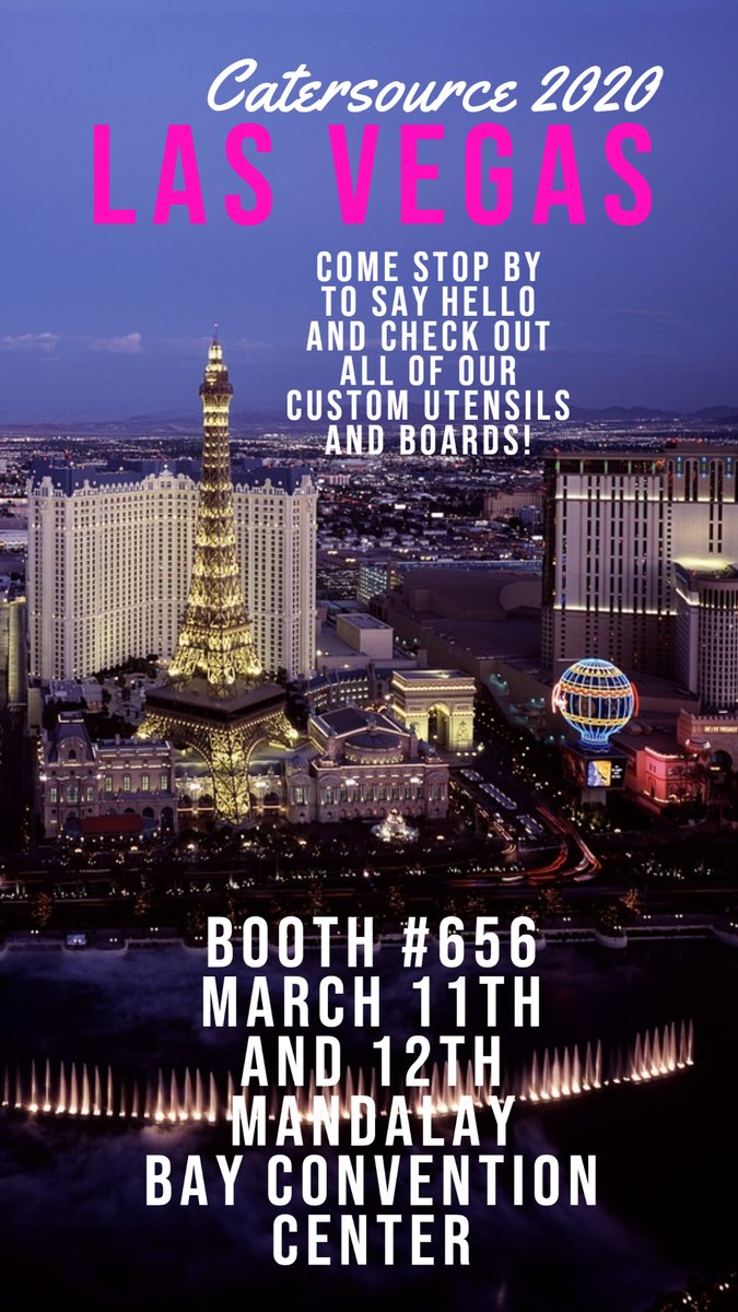 LoTechSales's tweet image. That&apos;s right Catersource 2020 is right around the corner! #catering #tradeshow #cateringutensils #custom #Vegas #catersource