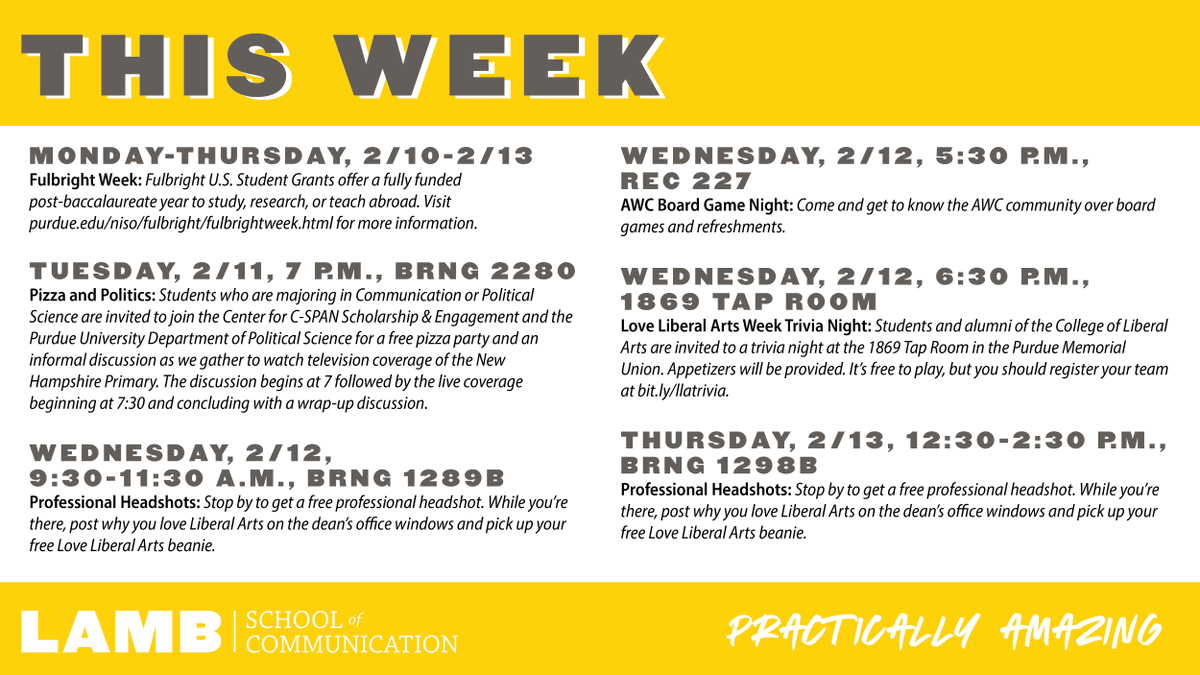 LambSchool's tweet photo. Love Liberal Arts Week is finally here! Check out what's happening #ThisWeekNextWeek and for even more LLAW events, visit: https://t.co/lGmfR2actL https://t.co/GiCwvV8qBq