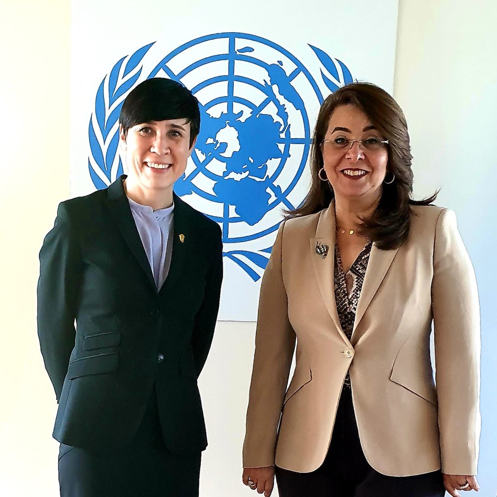 Meeting Norway’s Foreign Affairs Minister Ine Eriksen Søreide. Grateful for support for <a href="/UNODC/">UN Office on Drugs & Crime</a> work to help fight organized crime affecting people's lives everywhere. Looking forward to exploring collaboration on gender equality &amp; women’s empowerment + regular strategic dialogues