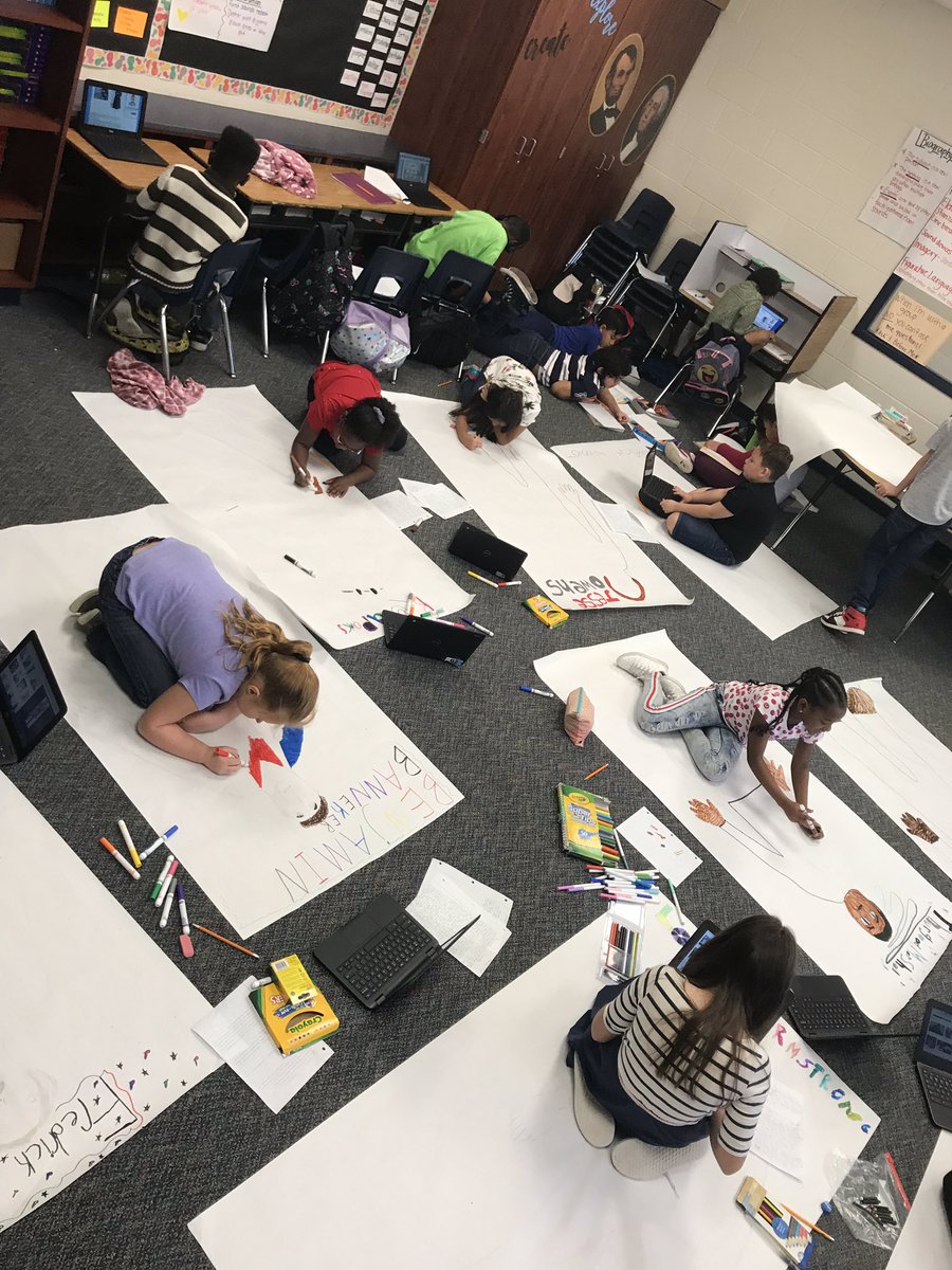 MrsCoachMik's tweet photo. Celebrating Black History month with a Biography Project! #kidsengaged @McnabbSchool https://t.co/dk5nDEFAaW