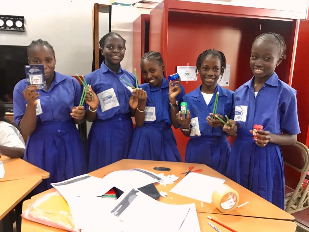 WeMotion1's tweet photo. Look at the excitement on their faces. We are very grateful to Rebecca Jakobsson for her donation to the girls.  A big thank you to @TechAngelGirl for her wonderful coordination.
Together we can support #gambian #girls to stay in #school
Pc. Juma Angel Baldeh https://t.co/s0ZxohDWeD