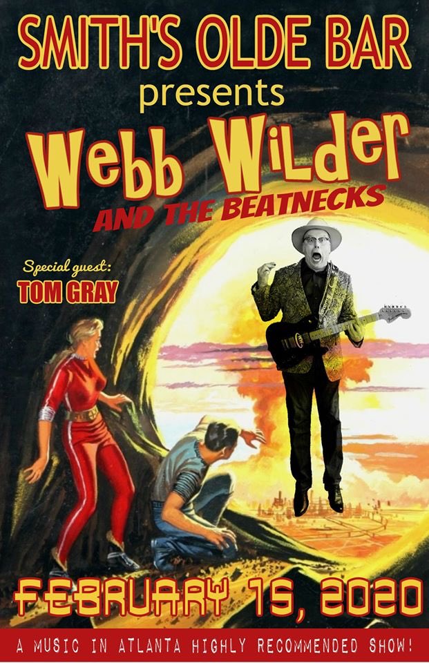 After months by the river side (doctor’s orders) I’m getting my feet wet again with a short solo set before Webb Wilder’s show at Smith’s Olde Bar in Atlanta this Saturday, Feb. 15, 6:30 pm.