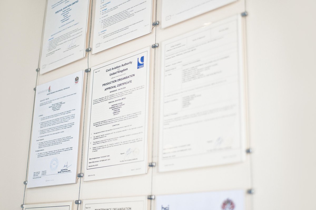 Percival Aviation is committed to ensuring that quality is maintained to the highest possible standard. You can find approvals in the Quality Assurance section of the Percival Aviation website #cabininterior #aircraftinterior #aviation #EASA buff.ly/2MqW37m
