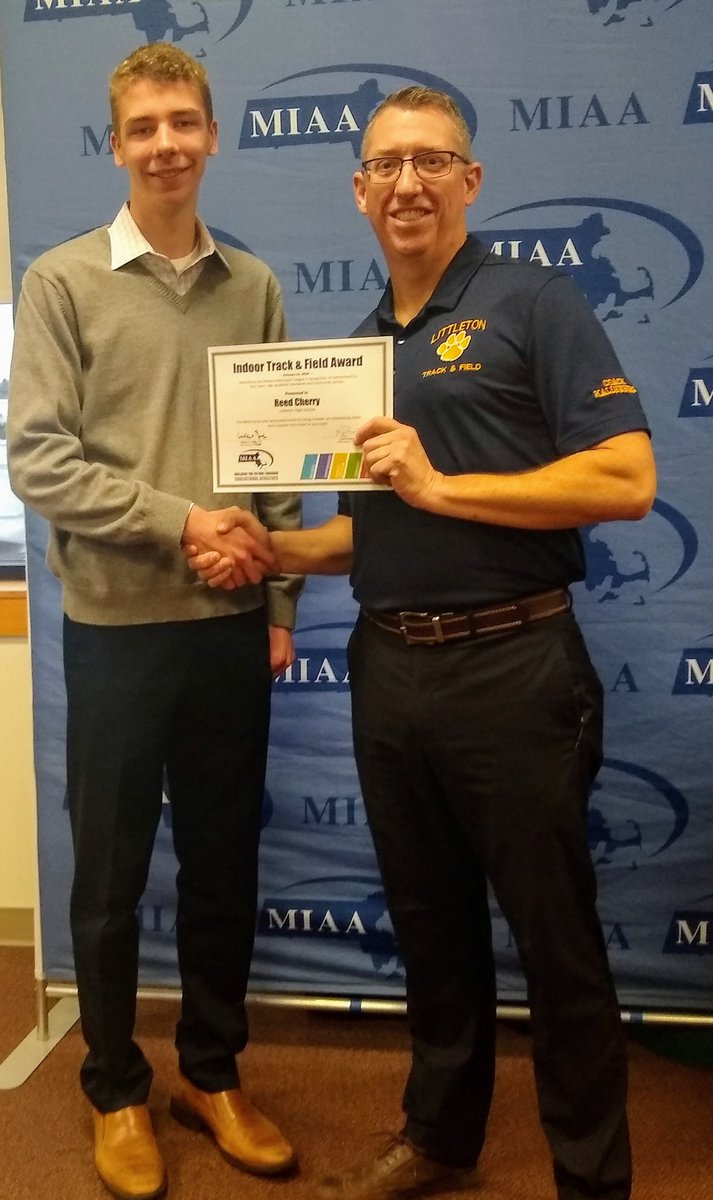 This morning, Reed Cherry was honored @ the 4th Annual MIAA Indoor Track &amp; Field Recognition Breakfast.  This group was celebrated for commitment to their sport, academics, and community. Reed is a leader and positive role model.  We are all very proud of you. <a href="/lps_athletics/">Mike Lynn</a>