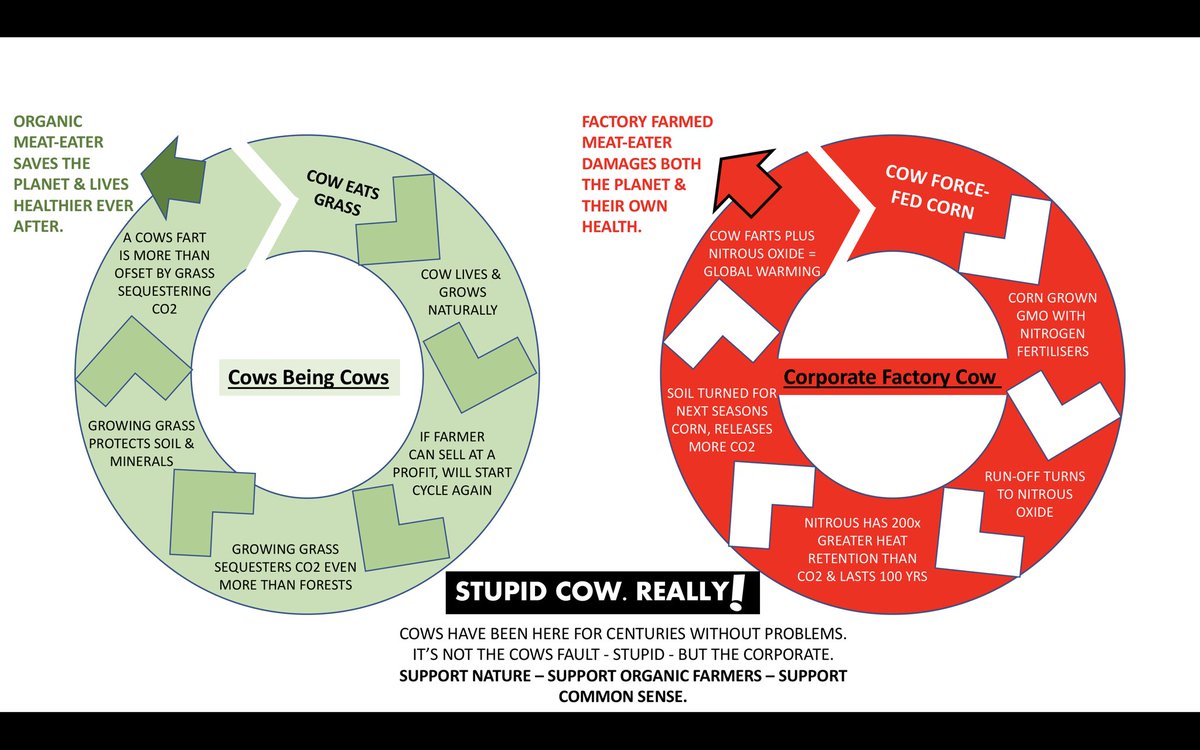 SteveBennettMhP's tweet photo. I am so fed up of hearing that the cow is to blame for global warming, that I thought I would set the record right. I hope you like my graph. Pls share it forward it to everyone. #globalwarming #GreenHouseGases #bbc https://t.co/sqBvlw7nt1