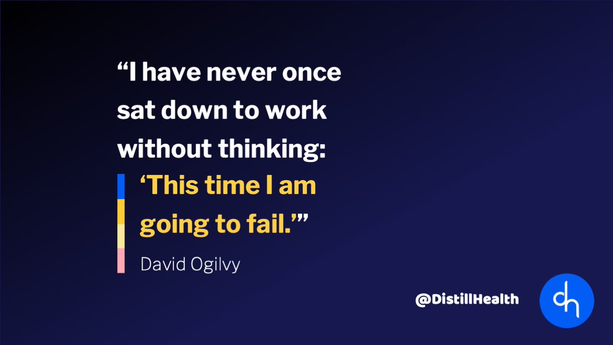 DistillHealth's tweet image. The trick: Do it anyway.