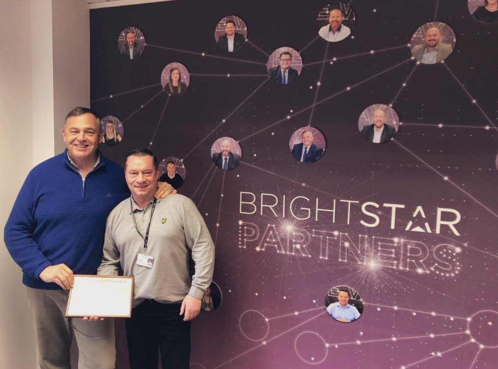 BrightstarFin's tweet photo. Congratultions to @_KevinWard_ of @BrightstarResi who has become our most recent #BrightstarPartner as he celebrates 5 years service as a member of our team! Thank you! #Partners https://t.co/JOthPLUdSg