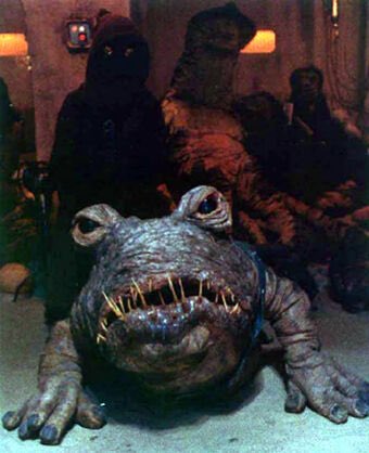 freaky froggyjust a bro hangin out in jabbas palace. good on him