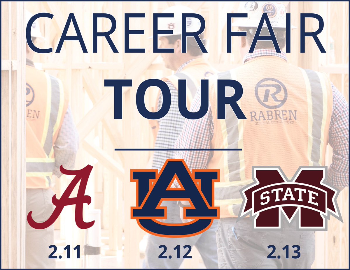 RabrenGC's tweet image. Our team can't wait to meet the next great leaders at #RabrenGeneralContractors! At Rabren, you open the door to opportunity, but it's your commitment to hard work, improvement, and results that will form your career with us. Want to take the next step? Come see us!