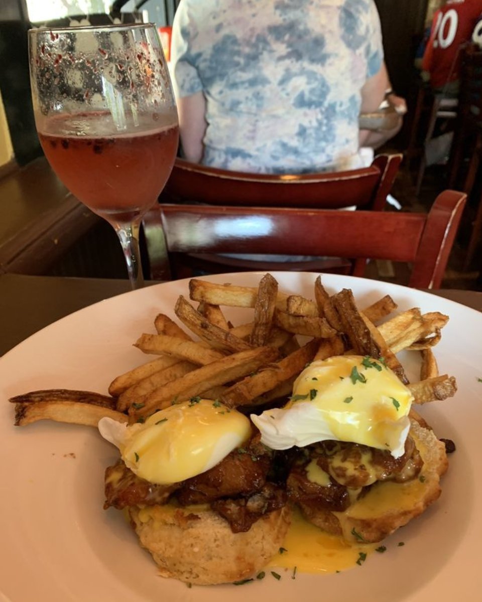 SturgesSpkeasy's tweet photo. Kicking off your week with pork belly Benedict seems like the right thing to do. https://t.co/wY5S80V0SV