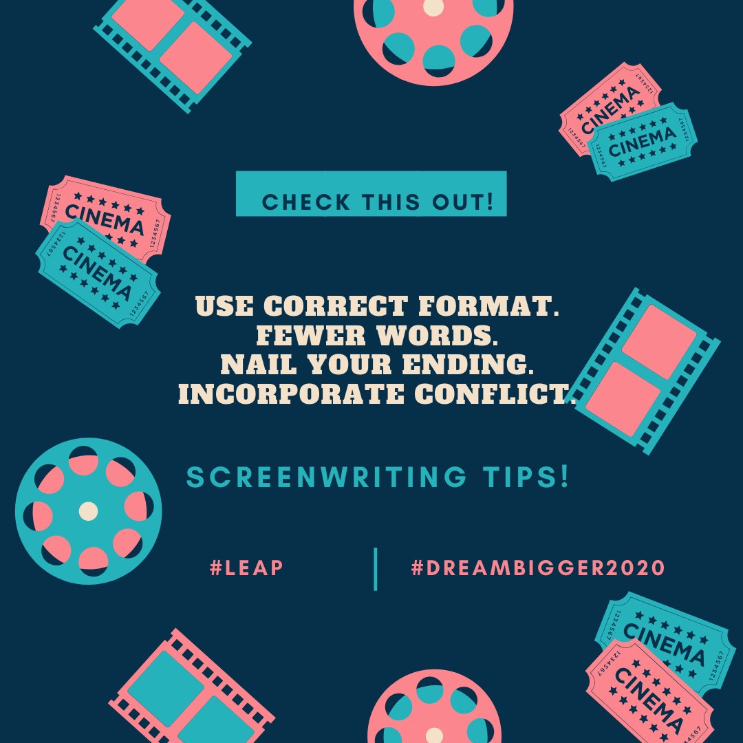 DeSheleTaylor's tweet photo. #Screenplay has two jobs: play a movie in the reader’s mind &amp; serve as a blueprint for filmmakers to convert it into a moving picture. Sound advice from Ant Jackson @medium
...
#writer #filmmaker #womeninfilmandtelevision #dreambigger2020 https://t.co/HrPyDJleqC