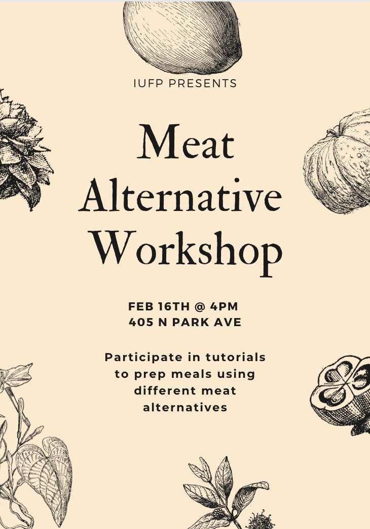 IUFoodInstitute's tweet photo. Open up your calendar! Karyn Moskowitz Friday 2/14, Meat Alternatives Sunday 2/16, Chef Bitsoie W 2/19, & Alison Alkon Th 3/5 #IUFI Newsletter | 10 February 2020 - https://t.co/xmFgdhIHsi #iuFoodInstitute #iufood #foodstudies #iufoodstudies #IUFoodProject #IUFP https://t.co/Z33SkH7u6T